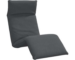 vidaXL - Ligstoel - inklapbaar - 175x54x8,5 - cm - Oxford - stof - antracietkleurig
