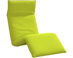 vidaXL - Ligstoel - inklapbaar - 175x54x8,5 - cm - oxford - stof - heldergroen