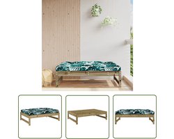 vidaXL Lounge Stoel - Tuinstoel - Tuinvoetenbank 120x80 cm geïmpregneerd grenenhout - Relaxstoelen - Outdoor Bank - Balkon Meubel