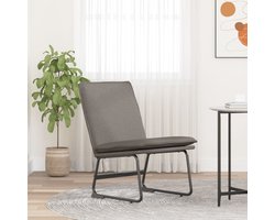 vidaXL - Loungestoel - 52x75x76 - cm - stof - taupe