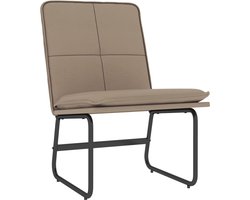 vidaXL - Loungestoel - 54x75x76 - cm - kunstleer - cappuccinokleurig