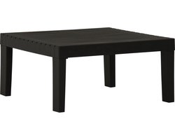 vidaXL - Loungetafel - kunststof - grijs