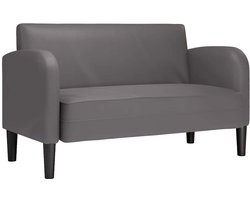 vidaXL - Loveseat - bank - 110 - cm - kunstleer - grijs