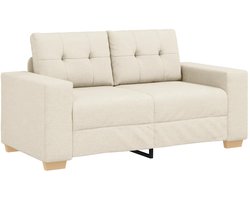 vidaXL - Loveseat - Bank - Linnen - 120 - cm