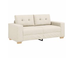 vidaXL - Loveseat - Bank - Linnen - 140 - cm