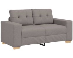 vidaXL - Loveseat - Bank - Taupe - 120 - cm - Stof