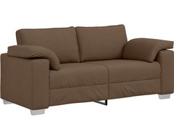 vidaXL - Loveseat - Bruin - 180 - cm - Stof