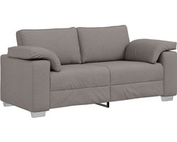 vidaXL - Loveseat - in - Taupe - - - 140 - cm - Stof