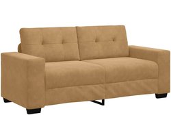 vidaXL - Loveseat - Sofa - Bruin - 140 - cm - Fluweel