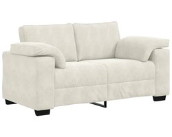 vidaXL - Loveseat - Sofa - Crème - 120 - cm - Fluweel