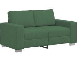 vidaXL - Loveseat - Sofa - Donkergroen - 120 - cm - Corduroy - Stof