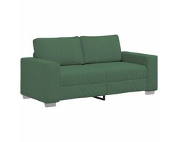 vidaXL - Loveseat - Sofa - Donkergroen - 180x77x82 - cm - Corduroy - Stof
