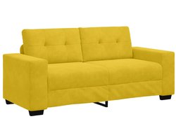 vidaXL - Loveseat - Sofa - Geel - 180x77x82 - cm - Fluweel