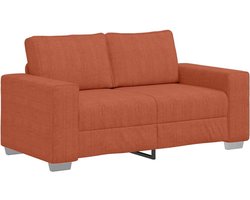 vidaXL - Loveseat - Sofa - Rood - Oranje - 160x77x82 - cm - Corduroy - Stof