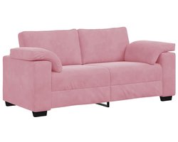 vidaXL - Loveseat - Sofa - Roze - 140 - cm - Fluweel