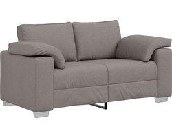 vidaXL - Loveseat - Taupe - 160 - cm - Stof