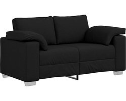 vidaXL - Loveseat - Zwart - 160 - cm - Stof