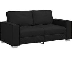 vidaXL - Loveseat - Zwart - 180 - cm - Kunstleer