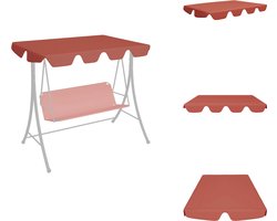 vidaXL Luifel - Luifels - Overkapping - Overkappingen - Vervangingsluifel voor schommelbank 150/130x105/70cm terracotta