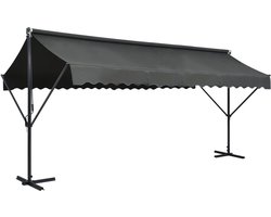 vidaXL - Luifel - vrijstaand - 500x300 - cm - antraciet
