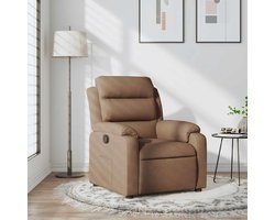 vidaXL Luxe Relaxfauteuil met Verstelbare Rugleuning, Voetensteun & Armleuningen – TV-stoel 77 x 149,5 x 78 cm (Bruin)