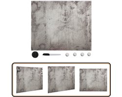 vidaXL - Magneetbord - wandmontage - 50x50 - cm - glas