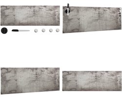 vidaXL - Magneetbord - wandmontage - 60x20 - cm - glas