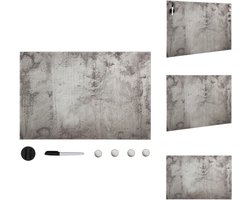 vidaXL Magnetisch Bord - Magnetische Borden - Schoolbord - Schoolborden - Magneetbord wandmontage 50x30 cm glas