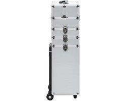 vidaXL - Make-up - trolley - aluminium - zilverkleurig
