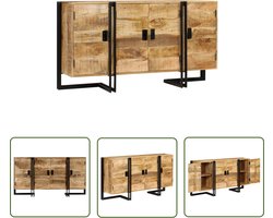 vidaXL Mango Wood Furniture - Dressoir - Dressoir 150x40x80 cm massief mangohout - Vintage Dresser - Landelijk Dressoir - Salontafel