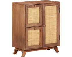 vidaXL Mango Wood Furniture - Dressoir - Dressoir 60x35x75 cm massief mangohout - Vintage Dresser - Side Cabinet - Living Room Storage