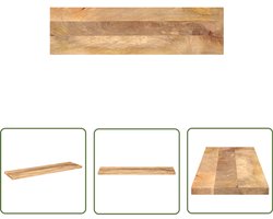 vidaXL Mangohout Tafelblad - Houten Tafelblad - Tafelblad rechthoekig 100x30x3,8 cm massief mangohout - Tafelblad Vervangen - Rustic Tafelblad - Eetkamertafel Blad