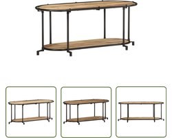 vidaXL Mangohout - Tv-meubel - Tv-meubel 100x42x40 cm massief ruw mangohout - Industrieel Tv-meubel - Salontafel - Media Kast