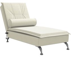 vidaXL - Massage - chaise - longue - met - bolster - fluweel - roze