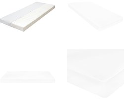 vidaXL - Matras - 7 - Zone - 10 - cm - PU-schuim - H2 - H3 - 100x200 - cm