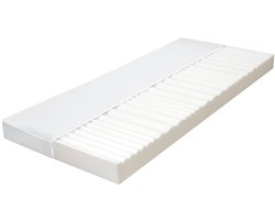 vidaXL - Matras - 7 - Zone - 10 - cm - PU-schuim - H2 - H3 - 160x200 - cm