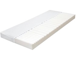 vidaXL - Matras - 7 - Zone - 10 - cm - PU-schuim - H2 - H3 - 90x200 - cm