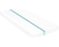 vidaXL Matras 7 Zone - 10 cm PU-schuim H2/H3 140x200 cm Bezoekersmatras - Slaapcomfort - 7 Zone Matras - PU-schuim - Drukverlichting