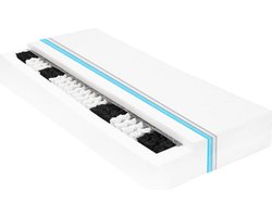 vidaXL - Matras - 7 - Zone - 20 - cm - pocketvering - H2 - 140x200 - cm