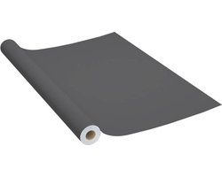 vidaXL - Meubelfolie - zelfklevend - 500x90 - cm - PVC - grijs