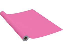 vidaXL - Meubelfolie - zelfklevend - 500x90 - cm - PVC - hoogglans - roze