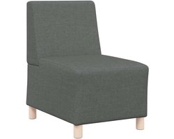 vidaXL - Modulaire - bank - zonder - armleuningen - donkergrijs - 55 - cm - stof