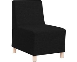 vidaXL - Modulaire - bank - zonder - armleuningen - zwart - 55 - cm - stof