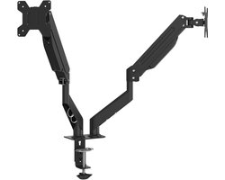 vidaXL Monitorbeugel - Monitorarmbeslag - Monitorbeugels 27 inch scherm gasveer 20 kg - Monitorhouder - Laptopstandaard - Ergonomisch Werken