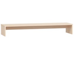 vidaXL - Monitorstandaard - 100x27x15 - cm - massief - grenenhout