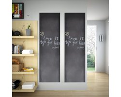 vidaXL - Muursticker - krijtbord - 2 - rollen - met - krijtjes - 0,45x2 - m