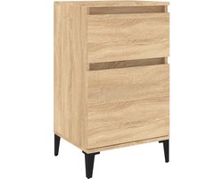 vidaXL - Nachtkastje - 40x35x70 - cm - sonoma - eikenkleurig
