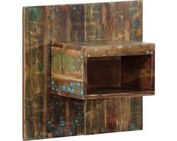 vidaXL - Nachtkastje - 50x27x50 - cm - massief - gerecycled - hout - meerkleurig