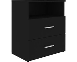 vidaXL - Nachtkastje - 50x32x60 - cm - zwart