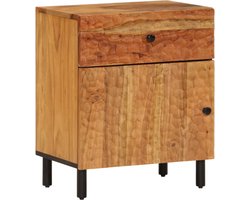 vidaXL - Nachtkastje - 50x33x60 - cm - massief - acaciahout